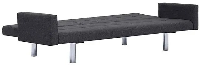 Rozkładana sofa Nesma  z podłokietnikami - ciemnoszara