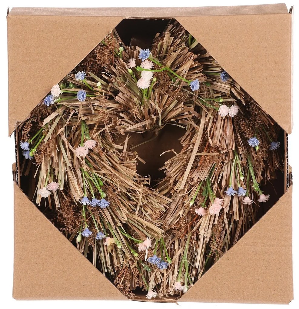 Zawieszka dekoracyjna Serce z suszonej lawendy, 24x 24 x 6 cm