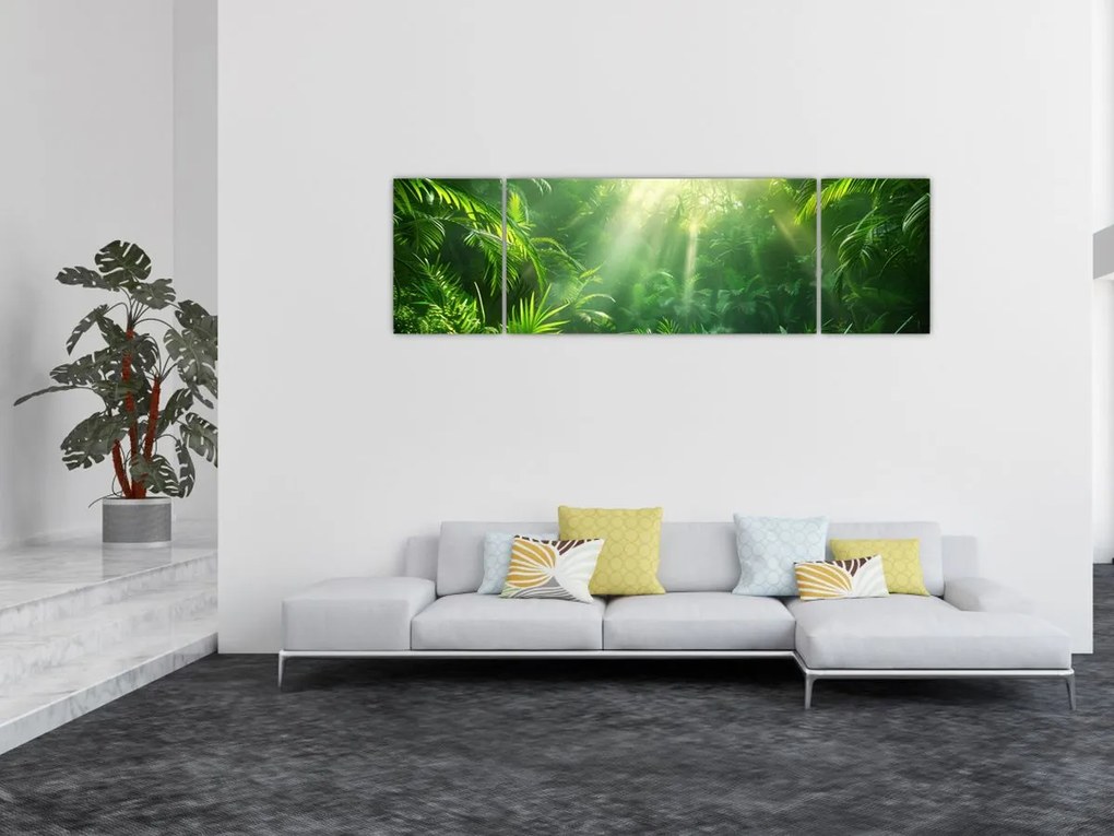 Obraz - Las deszczowy (170x50 cm)