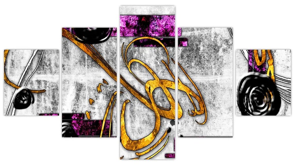 Obraz abstrakcji (125x70 cm)