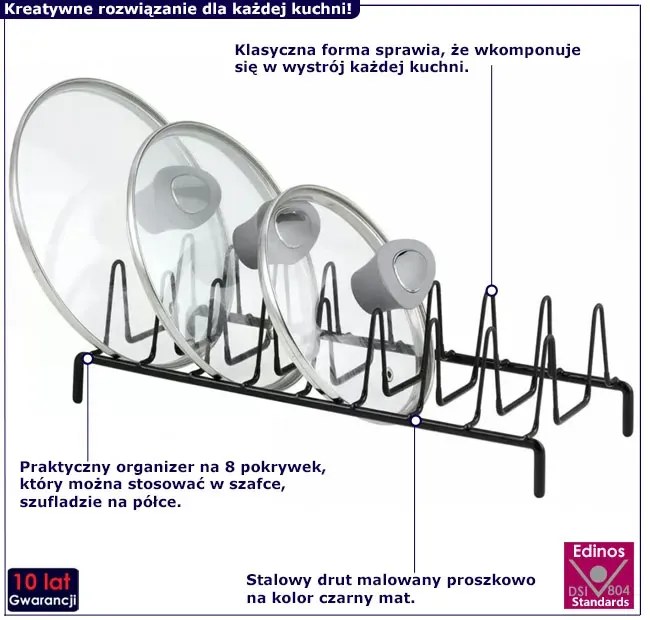 Organizer kuchenny na deski i pokrywki W6-S62