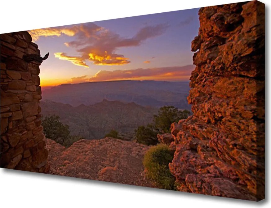 Zdjęcie na płótnie Skaliste Szczyty nad Chmurami