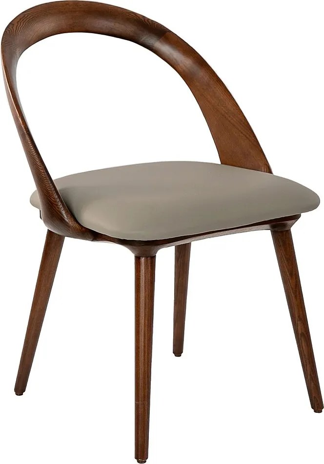 Krzesło z ekoskóry w kolorze orzechowym i norek 4063 ANGEL CERDA