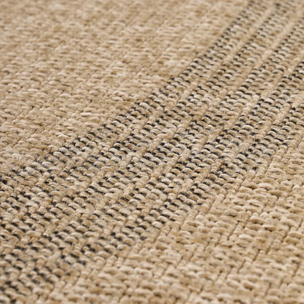 Czarno-beżowy okrągły dywan odpowiedni na zewnątrz ø 160 cm Comilla – Ayyildiz Carpets