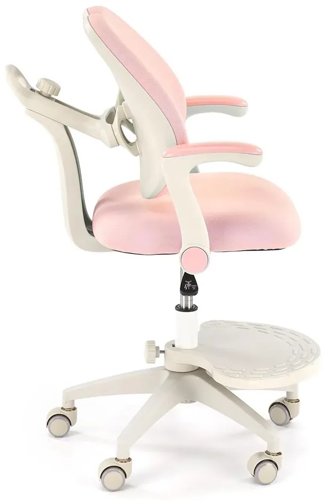 Dziewczęcy różowy obrotowy fotel siedziska z regulacją A0-S88