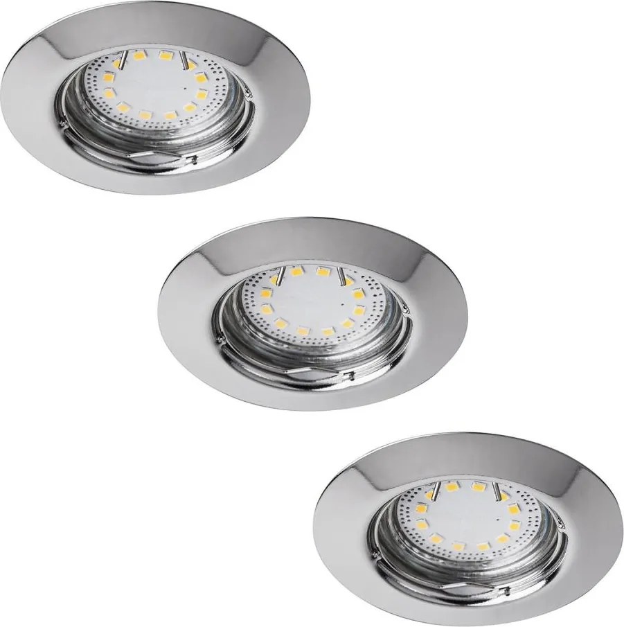 Rabalux 1047 - ZESTAW 3 opraw sufitowych wpuszczanych LITE z żarówkami GU10-LED 3×3W/230V
