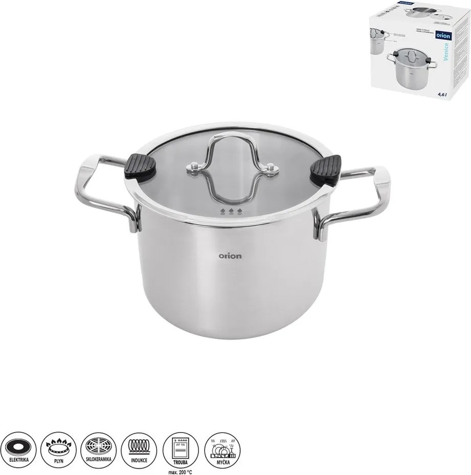 Garnek ze stali nierdzewnej z pokrywką 4,6 l Venice – Orion