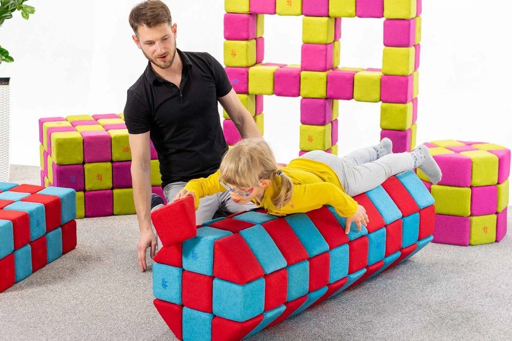 Zestaw klocków magnetycznych JollyHeap Creative - 100 elementów