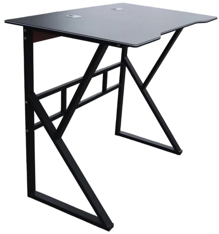 Gamingowe biurko komputerowe GAMER STL20CZ 100x60 cm czarne