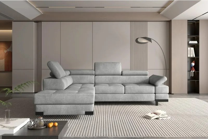 Narożnik EMPORIO L Lewostronny z funkcją spania Lewostronny w ktaninie SERENO 692 WERSAL