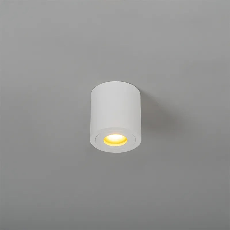 Nowoczesny okrągły reflektor łazienkowy biały - Capa