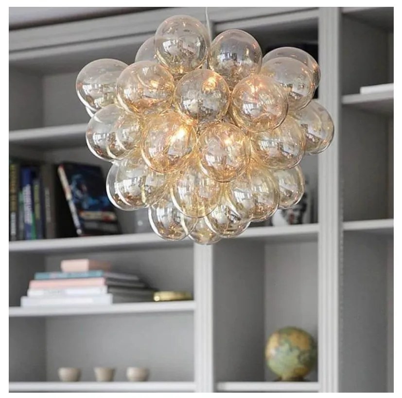 ByRydens 4200440-5503 - Żyrandol na lince GROSS 8xG9/4W/230V dymny/brązowy