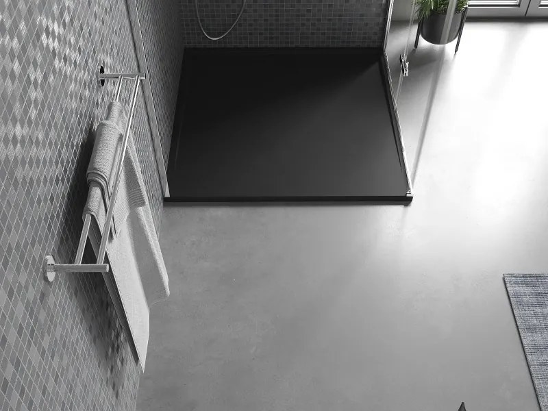 Mexen Amon brodzik kwadratowy SMC 100 x 100 cm, czarny - 4F701010