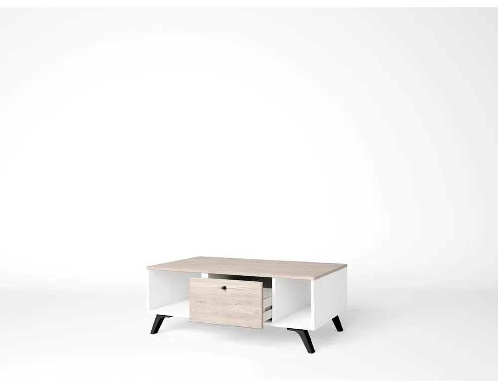 Stolik w dekorze dębu 60x100 cm Sahara – Marckeric