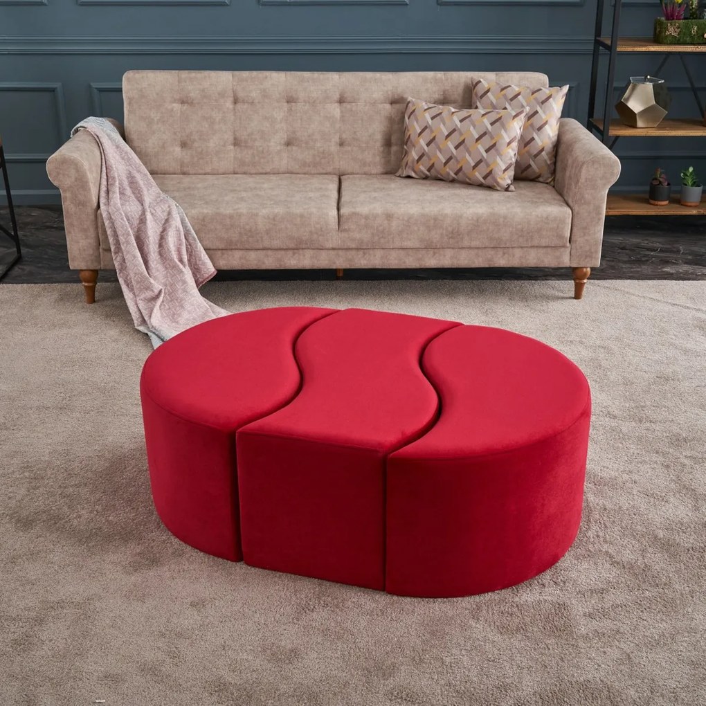 Taboret Alya Pouf Red