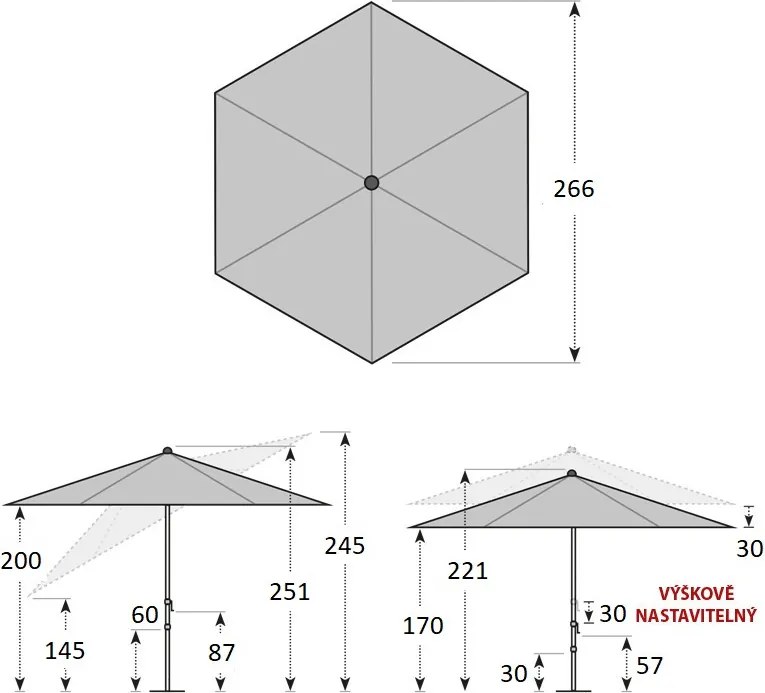 Doppler EXPERT parasol ogrodowy 280 cm brązowy