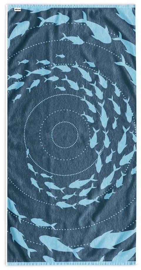 Niebieski ręcznik plażowy 90x180 cm Shoal – DecoKing