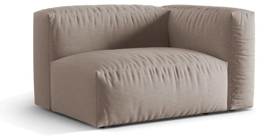 Beżowy moduł sofy (prawostronny) Martina – Micadoni Home
