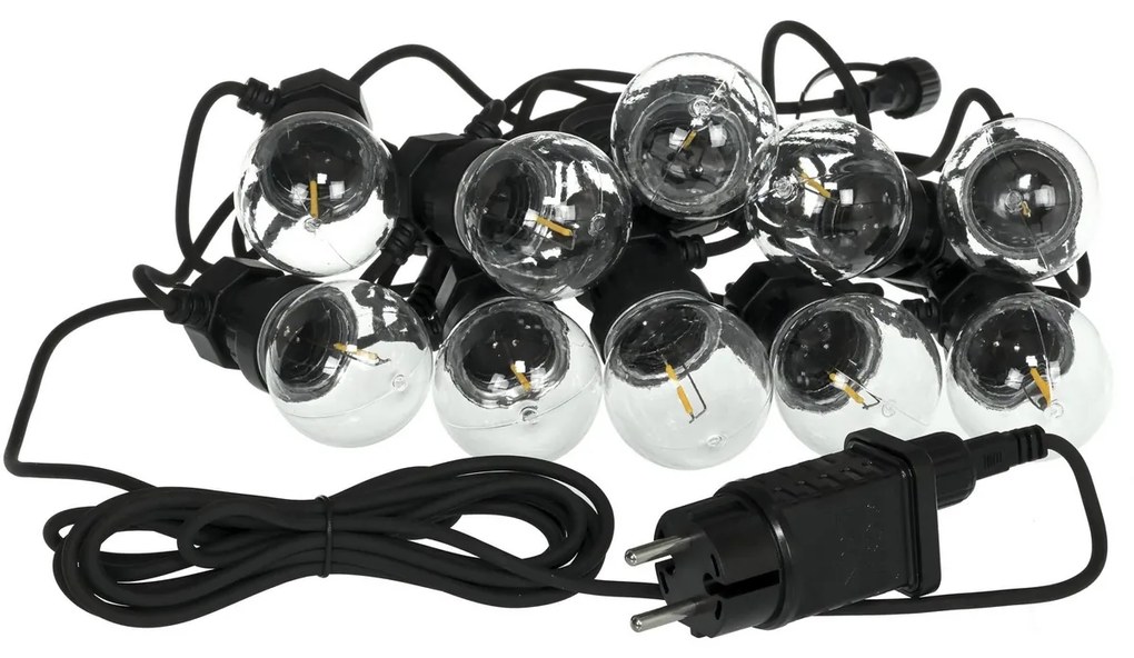 Retlux RGL 115 Łańcuch imprezowy z żarówkami, 10x LED żółty, 5+3 m