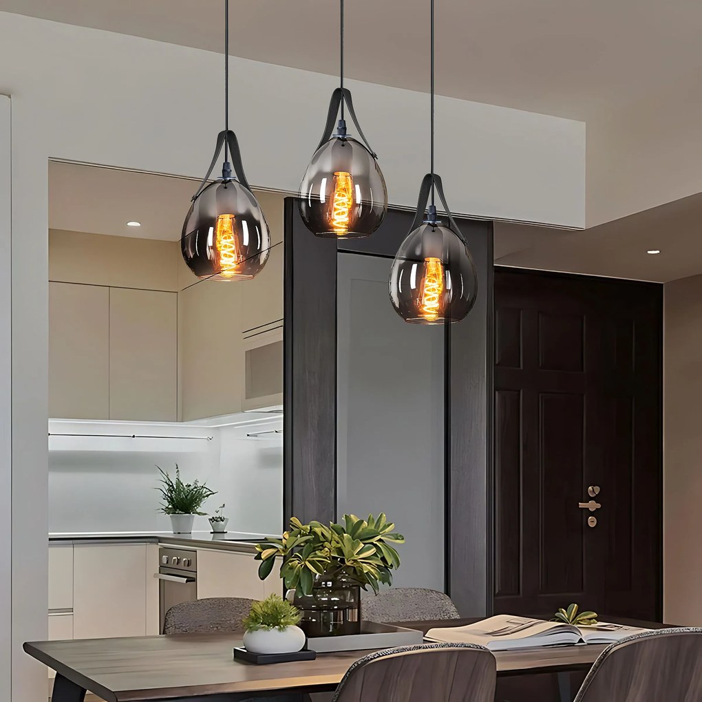 Lampa Wisząca APP1774-1CP BLACK GREY