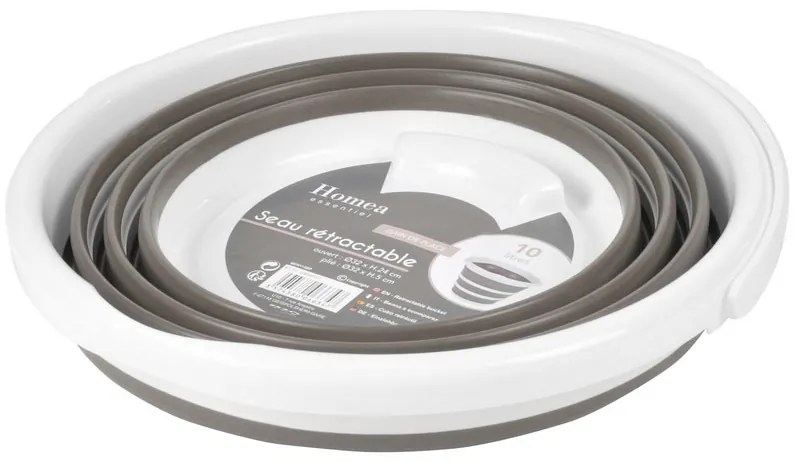 Wiadro składane, 10 L, silikonowe