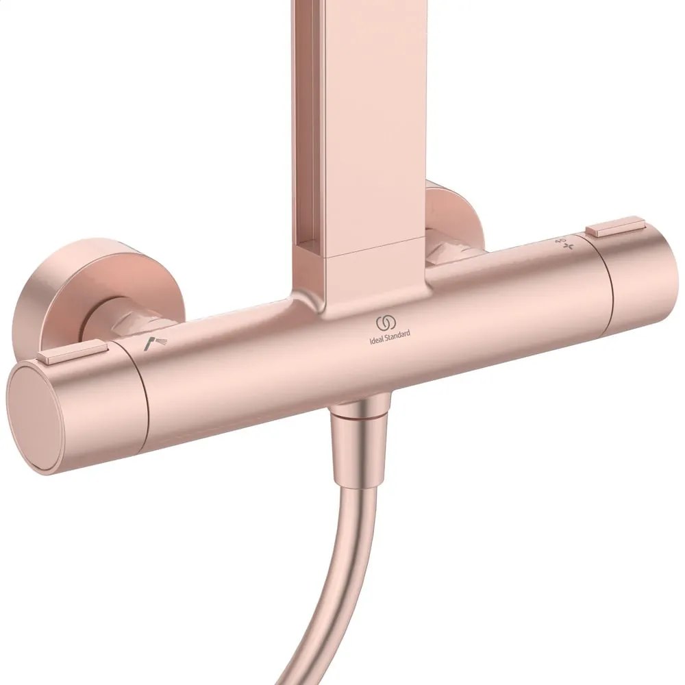 Jasnoróżowy metalowy zestaw prysznicowy 111 cm ALU+ – Ideal Standard