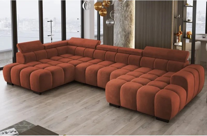 Narożnik BULL XL Lewostronny z elektryczną funkcją regulacji tkanina Salvador 10 WERSAL