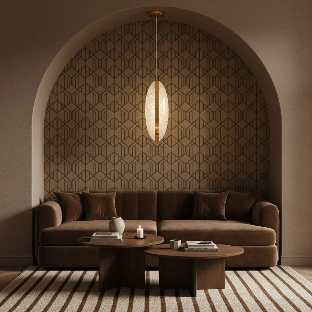 LAMPA SUFITOWA WISZĄCA LED G131-CP GOLD