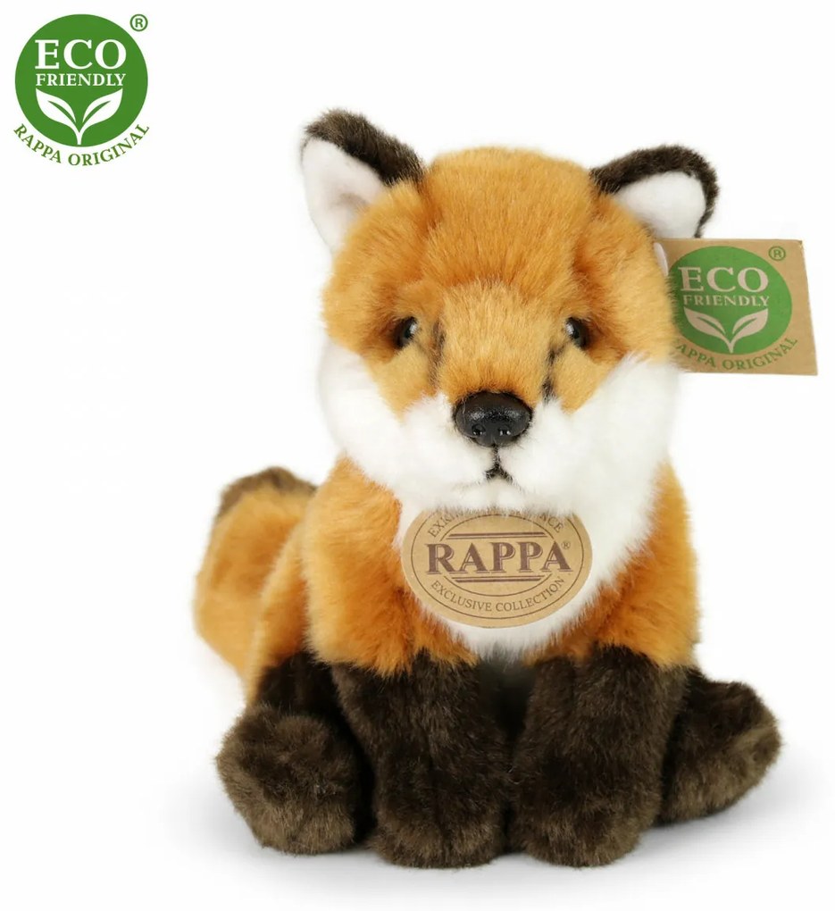 Rappa Pluszowa lisica siedząca, 18 cm ECO-FRIENDLY