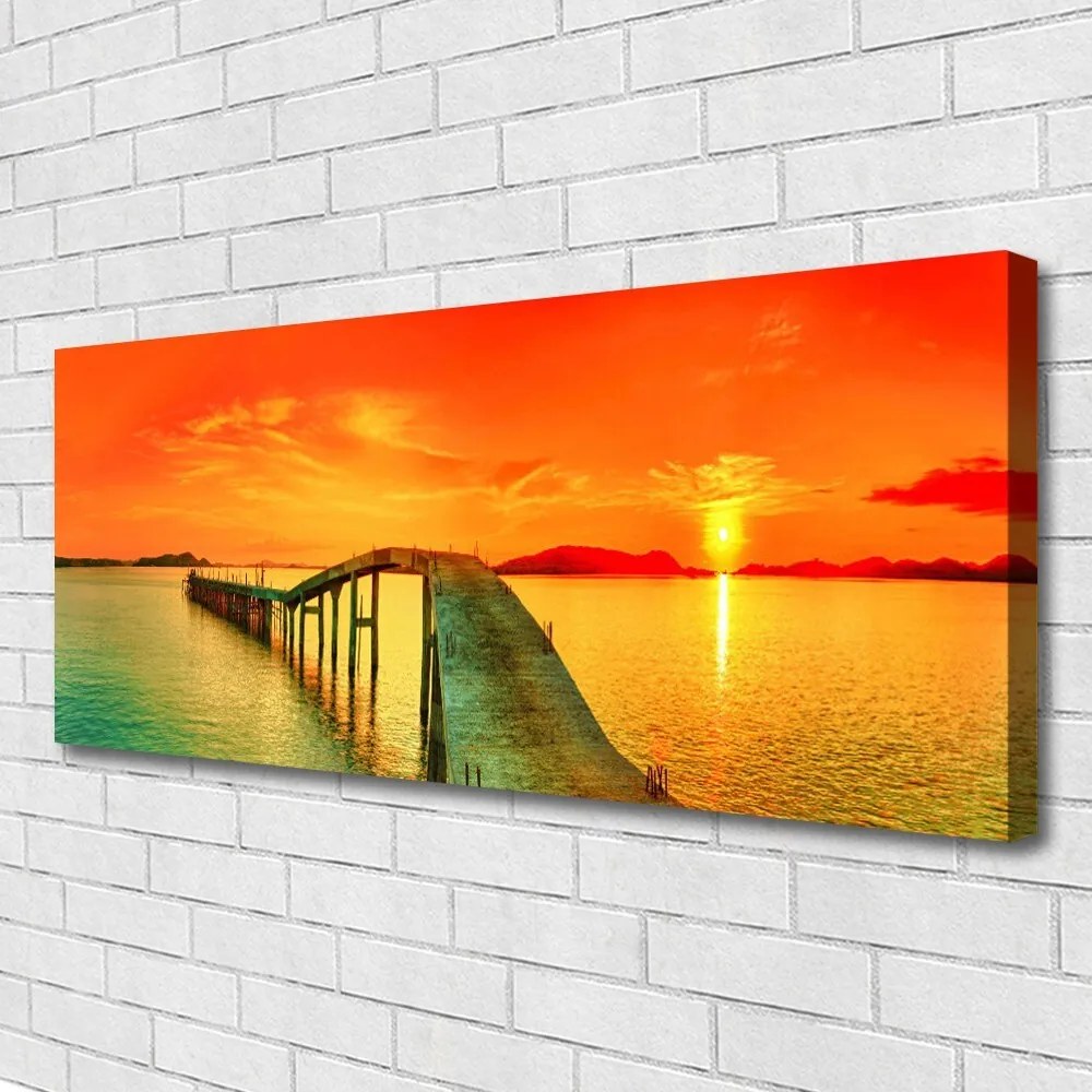 Obraz canvas Most Wiszący nad Zatoką