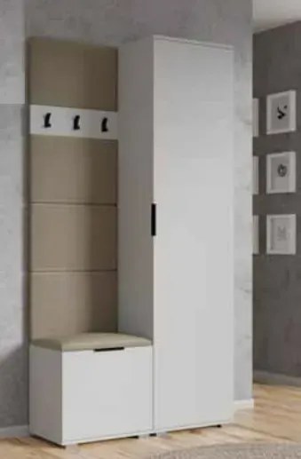 Szafa CLIF SL-50 dąb artisan/biała do przedpokoju HALMAR