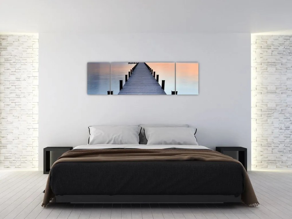 Obraz - Molo nad jeziorem Starnberger, Bavaria, Germany (170x50 cm)