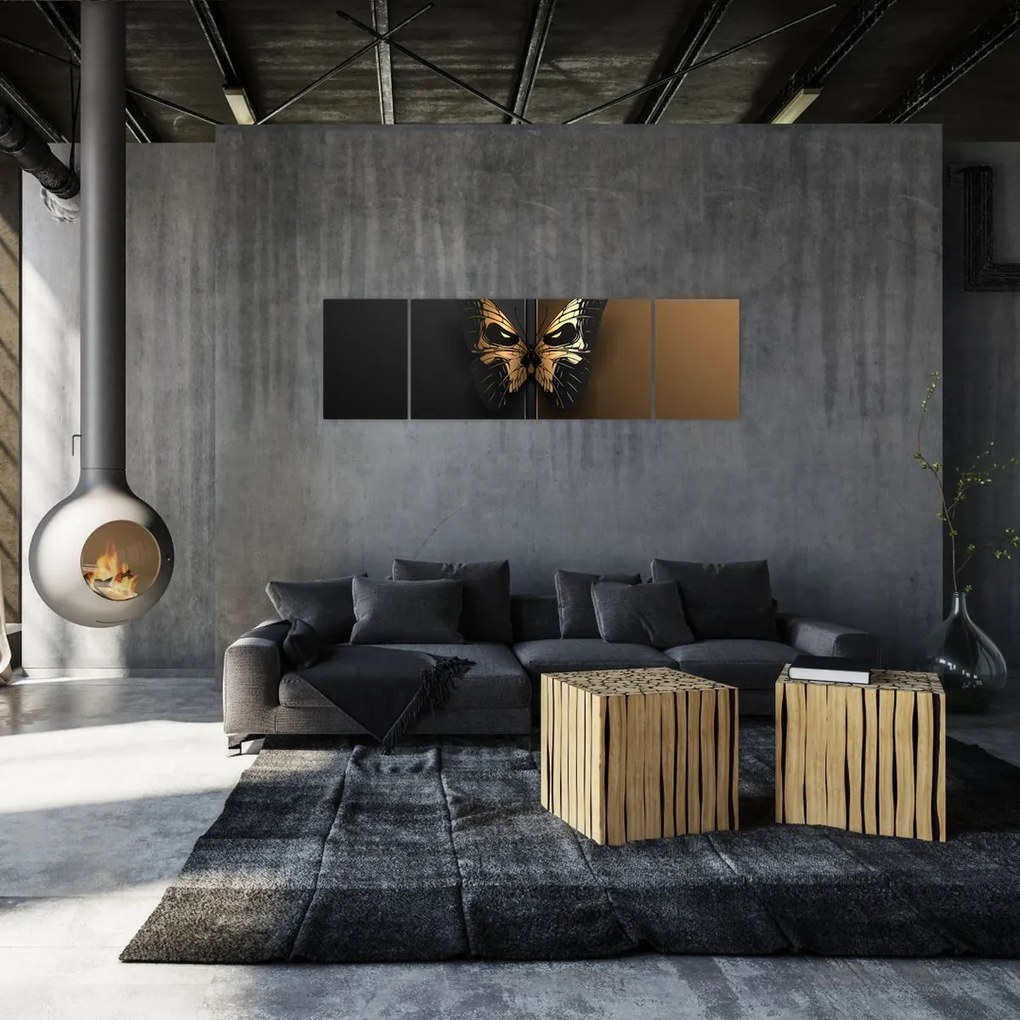 Obraz - Motyl śmierci (170x50 cm)