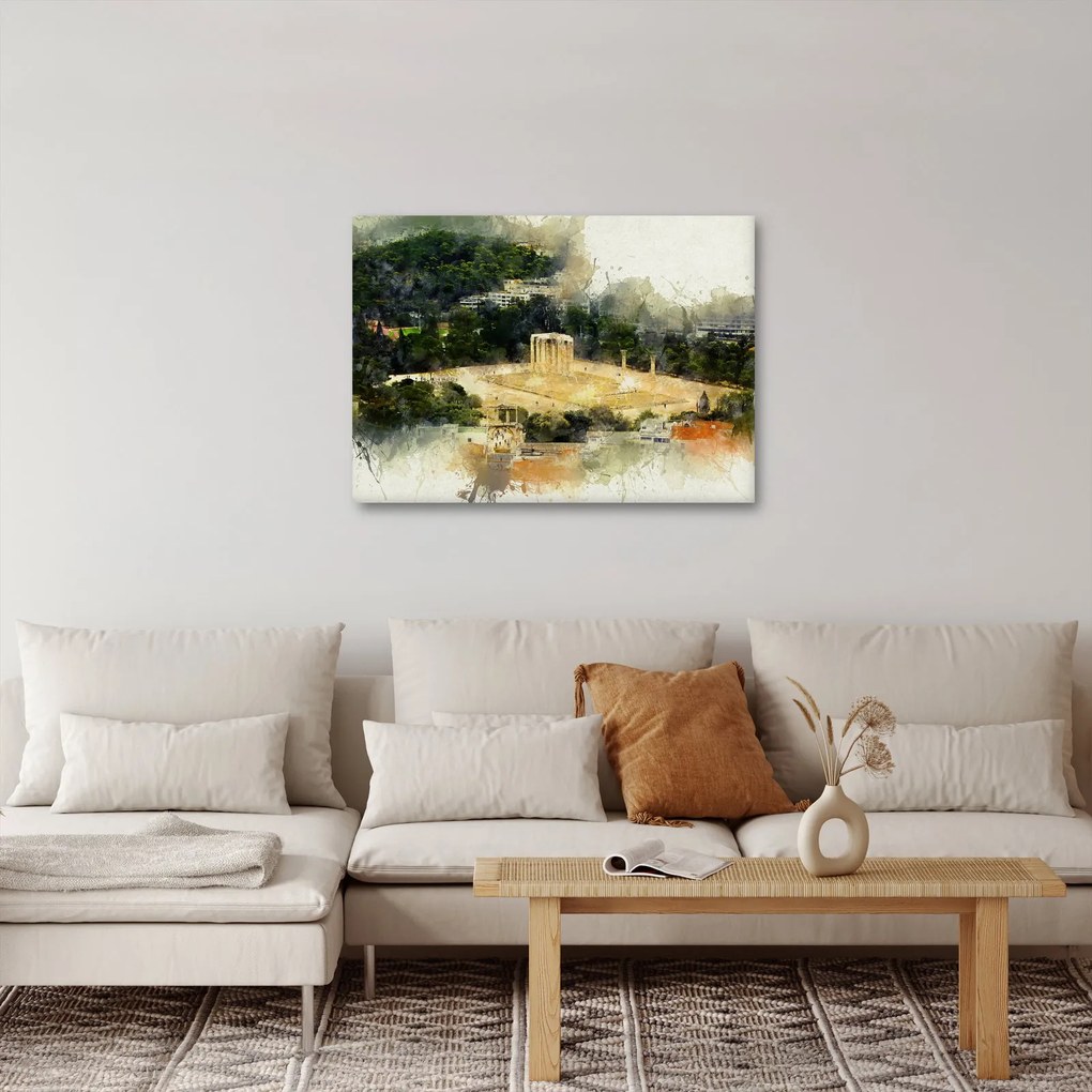 Obraz - Świątynia Zeusa, Ateny, Grecja (70x50 cm)