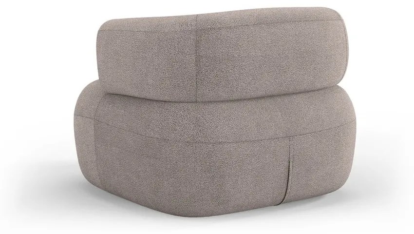 Beżowy fotel z materiału bouclé Jenny – Micadoni Home