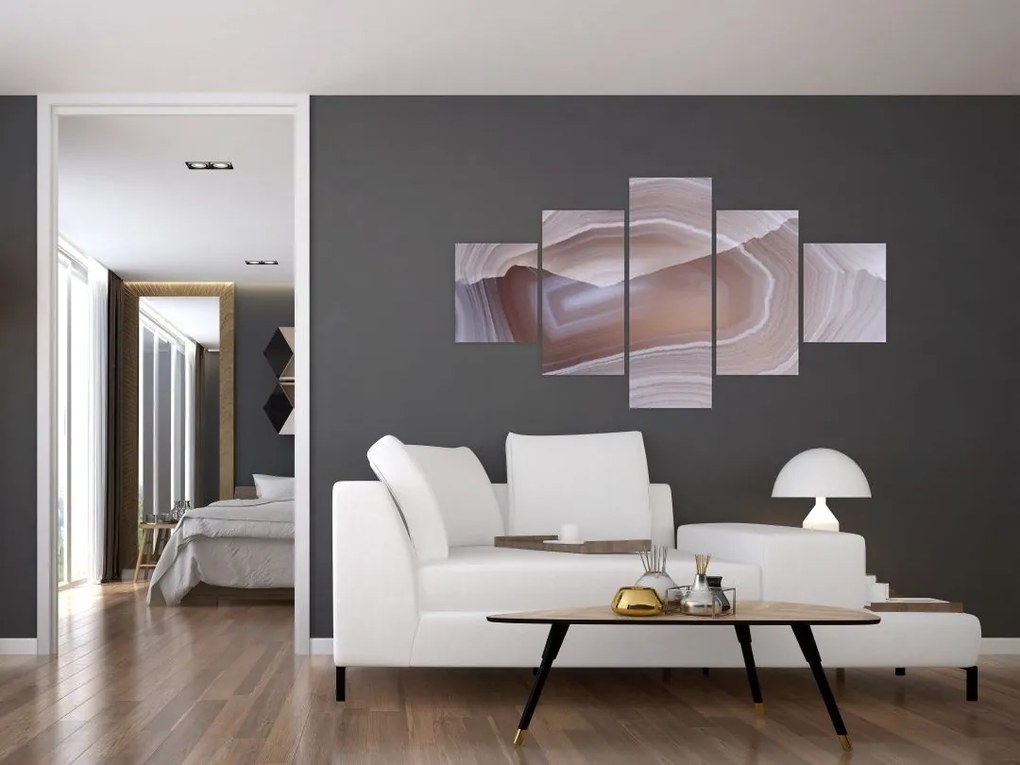 Obraz - Marmurowy agat (125x70 cm)