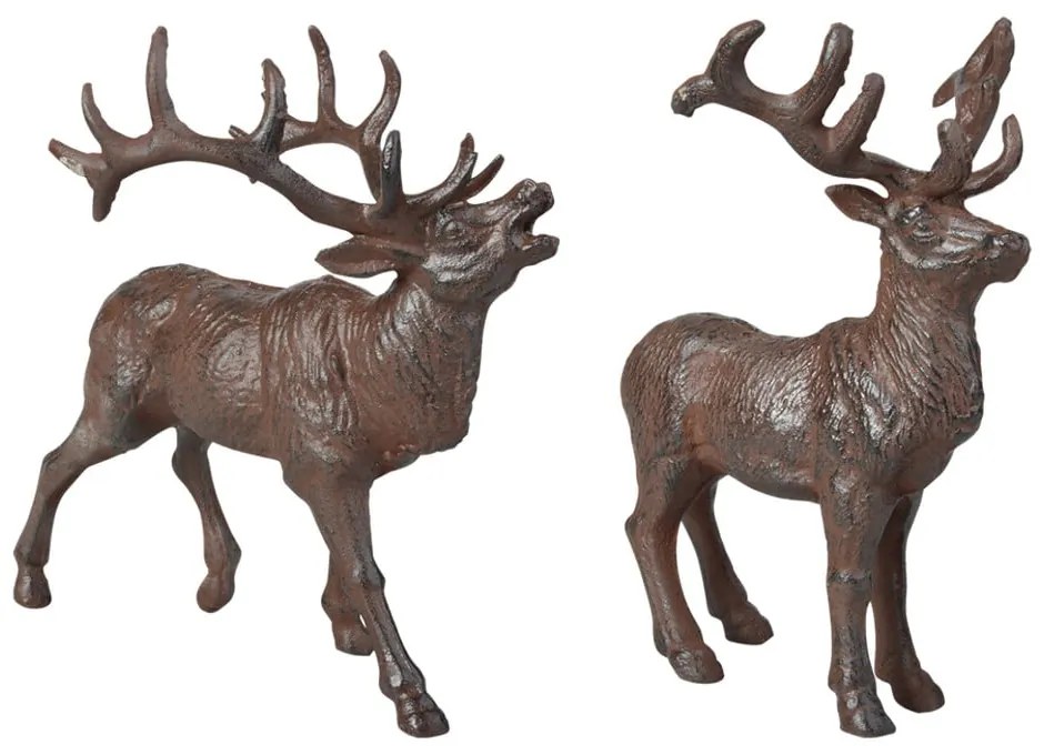 Metalowe figurki ogrodowe zestaw 2 szt. Deer – Esschert Design