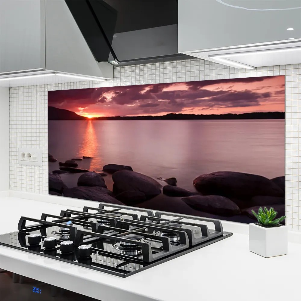 Panel Kuchenny Kamienny Brzeg Oceanu