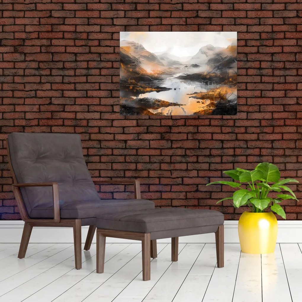 Obraz - Malowanie górskich krajobrazów (70x50 cm)