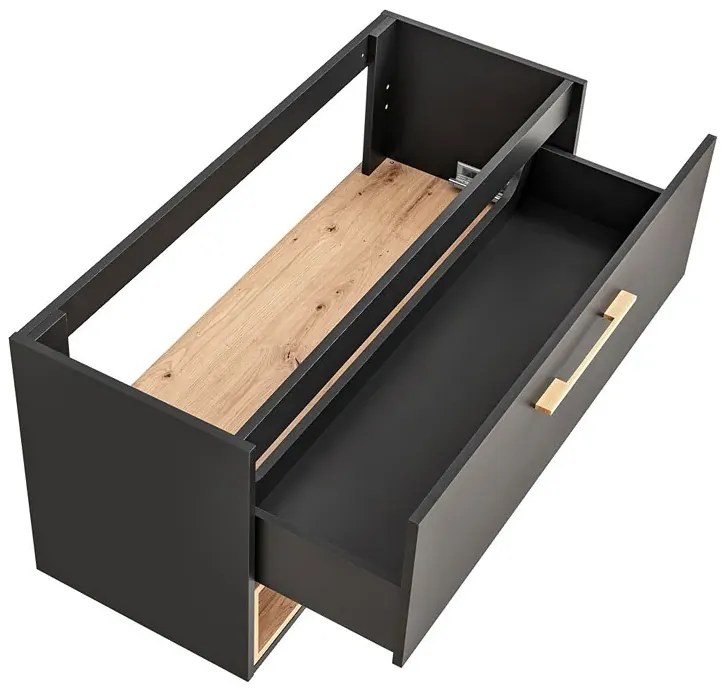 Podwieszana szafka łazienkowa z umywalką 120cm B0-T33