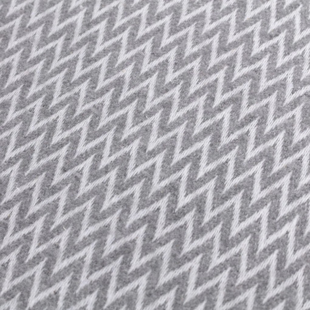 Pled Ibiza 140x200cm grey chevron