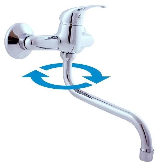 RAV Slezák SA001.5/22 - Bateria zlewozmywakowa/umywalkowa SAZAVA błyszczący chrom