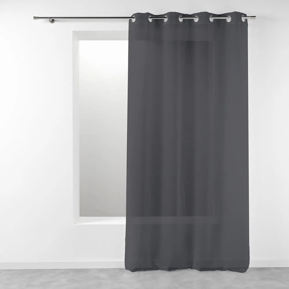 Antracytowa firanka 140x280 cm Telma – douceur d'intérieur