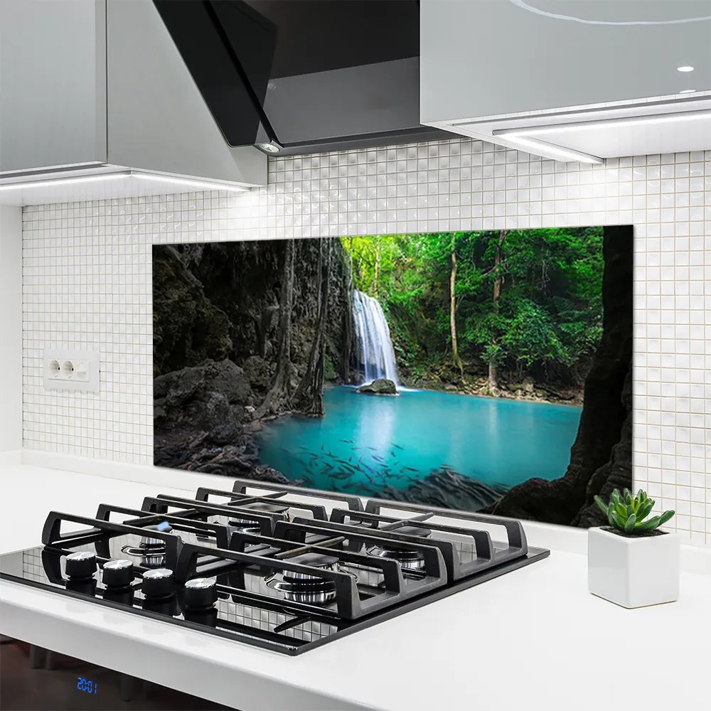 Panel nad blat kuchenny Kaskada Wodna W Górach