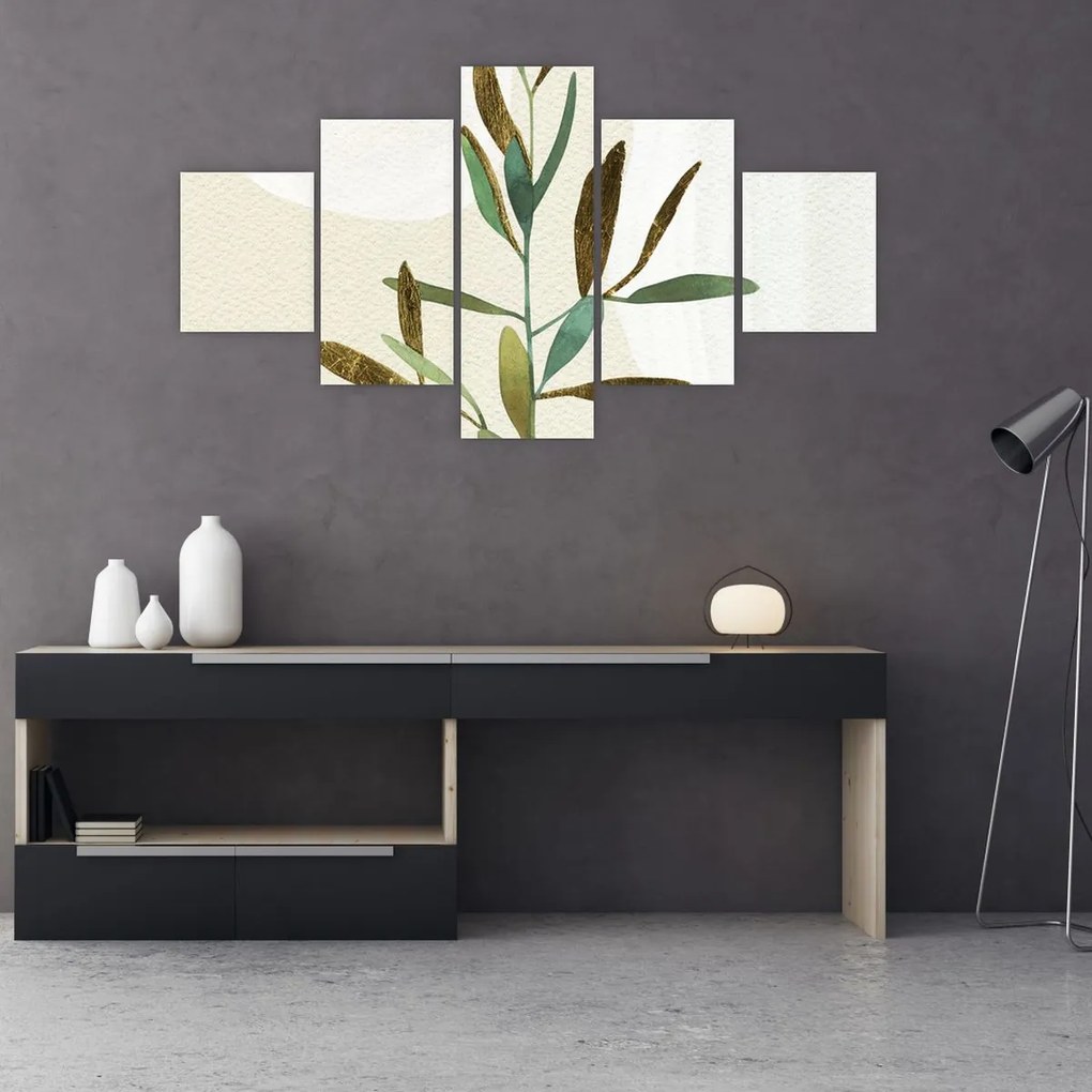 Obraz - Gałąź akwareli N⁰2 (125x70 cm)