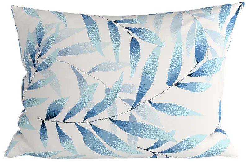 Zestaw 2 sztuk dekoracyjnych poszewek na poduszkę z mikrofibry KOVENDI 50x70 cm, niebiesko-biała