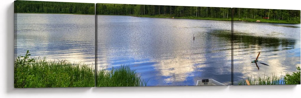 Obraz - Malownicza wioska (170x50 cm)