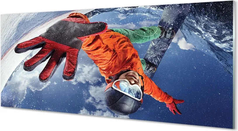 Panel nad Blat Kuchenny Snowboardzista w Akcji