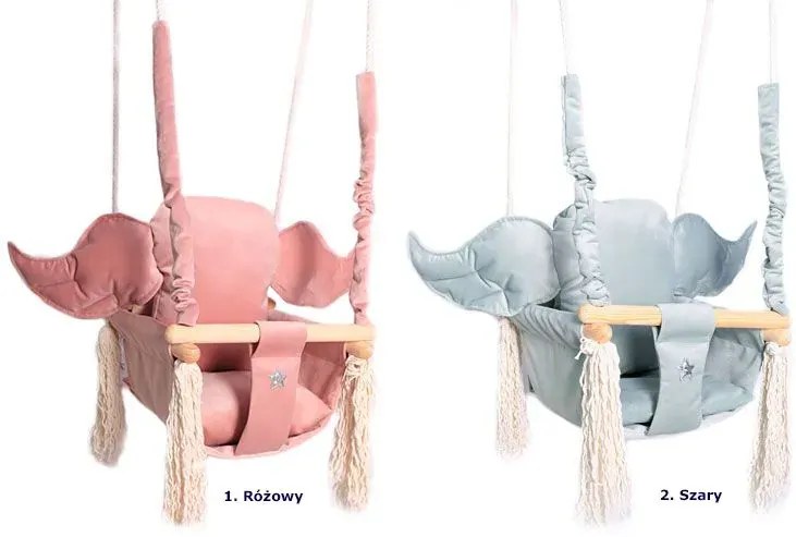 Różowa huśtawka dla dziewczynki S9-K89