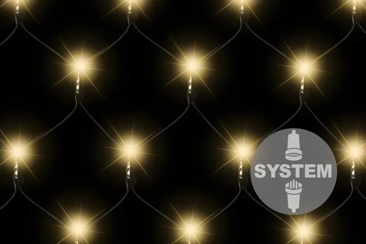 diLED świetlna sieć - 100 LED, biała ciepła